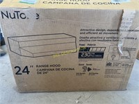 24 inch white range hood
