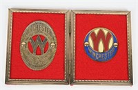 RILLIONS WINCHESTER BICYCLE MEDALLIONS