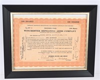 WINCHESTER STOCK CERTIFICATES