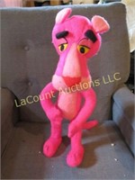 large vintage plush Pink Panther figure