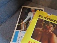 vintage Playboy calenders 1968, 1967 & 1977