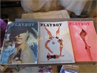 9 1960's playboy magazines 3 from 2001