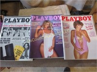 12 1970's playboy magazines