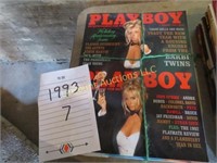 7 Playboy magazines from 1993