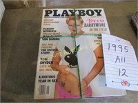 12 Playboy magazines from 1995 full year