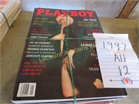 12 Playboy magazines from 1997 full year