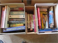 3 boxes assorted books l@@K!