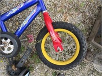 small childs bicycle bike w training wheels
