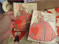 antique Valentines day cards unused