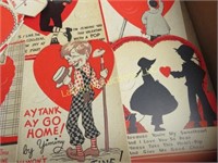 antique Valentines day cards unused