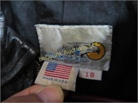 leather jacket USA size 18
