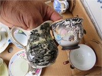 assorted vintage tea cups & saucers