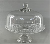 Covered Glass Cake Plate w/Lid