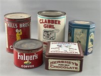 Large Vintage Cans