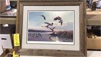 2-JOHN C GREEN  WATERFOWL FRAMED ARTWORK