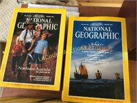many National Geographic magazines w storage