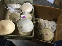 assorted teacup and saucer lot