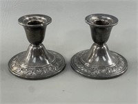 Marked Sterling Candle Holders