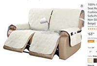 Waterproof Recliner Sofa Cover 2 Seat