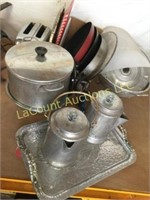 aluminum tray coffee pots frying pans toaster