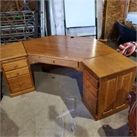 Oak Corner Desk