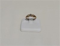 Vintage 14K Gold Wedding Ring (Missing Stone)