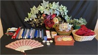 Artificial Flowers, Candles & Baskets