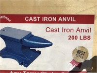 Unused 200LB Cast Iron Anvil
