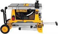 DEWALT 10" Job Site Table Saw with Rolling Stand