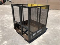 1,000 LB Forklift Working Cage w/ Rollers