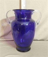 Cobalt Blue Vase W/Handles