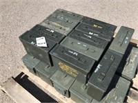 Aprx (22) US Military Ammo Boxes