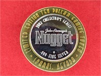 .999 SILVER NUGGET CASINO TOKEN GEM PROOF