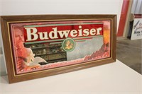 Budweiser framed mirror