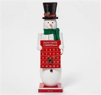 (2) Wooden 14" Nutcrackers, Snowman