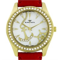 Tavan 39mm Case Swarovski Crystal Bezel Watch