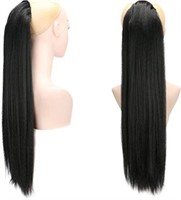 Long Straight Drawstring Synthetic Ponytail
