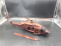 Mahogany Model Helicopter