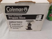 Coleman 1 Burner Propane Stove Like New