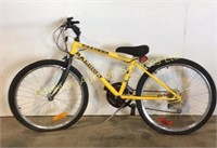 Yellow Raleigh Tracker mountain bike