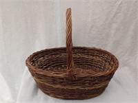 Large Wood Basket 18" wide