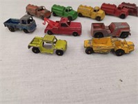 10 Vintage Metal Midge/Tootsietoys, Etc. Trucks
