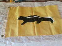 Vintage 12x18 skunk banner