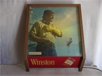 Vintage Winston Lighted Advertising Clock