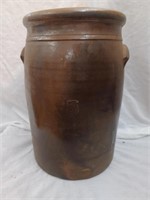 Vintage 5 Gallon Stone Jar Good Cond 15"