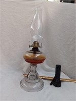 Vintage Oil Lamp 20" tall
