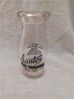 Santo's Cream/ Milk Bottle Morgantown WV 1/2 Pint