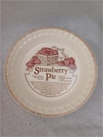 Vintage Strawberry Pie Plate