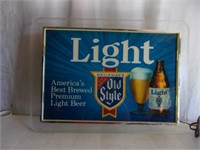 Old Style Edgelit Lighted Sign