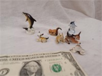 Miniature Dolphin, Deer, Frog, Etc  Figurines